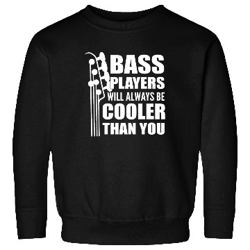 Discover Funny Bass Guitar Player Instrumentalist Sweatshirts