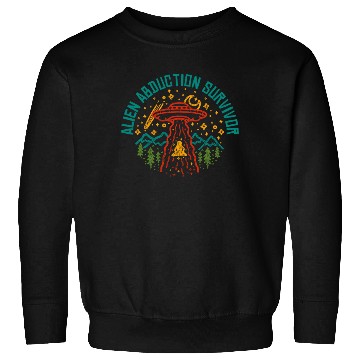 Discover Alien, Aliens, UFO, UAP, Space Unknown Flight Sweatshirts