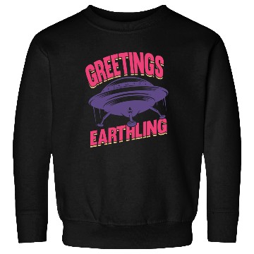 Discover Alien, Aliens, UFO, UAP, Space Unknown Flight Sweatshirts
