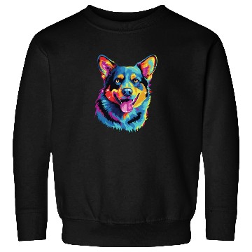 Discover Watercolor Colorful Australian Cattle Dog Sweatshirts