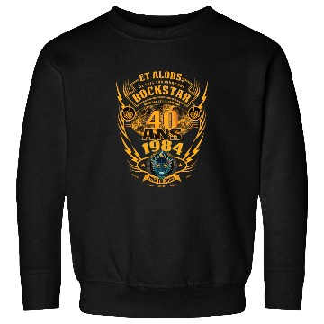 Discover 40th birthday 1984 Rock'n Roll forever gift Sweatshirts