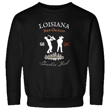 Discover Louisiana New Orleans Bourbon street Sweatshirts