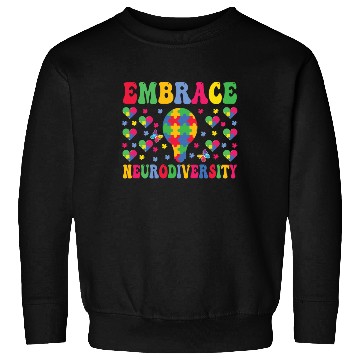 Discover embrace neurodiversity - Embrace ADHD Autism ASD Sweatshirts