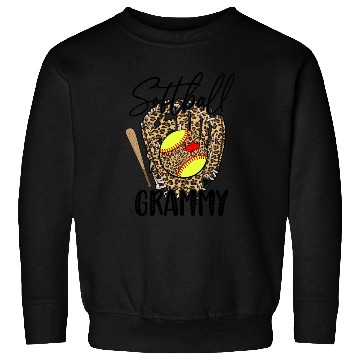 Discover Softball Grammy Leopard Game Day Softball Lover Sweatshirts
