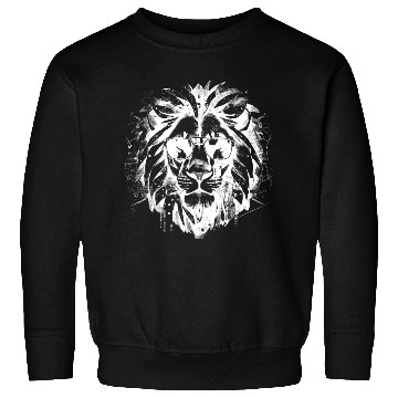 Discover Cool Lion Wearing Sunglasses Print Motif Sweatshirts