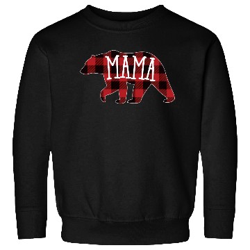 Discover Mama Bear Buffalo Plaid Mama Bear Sweatshirts