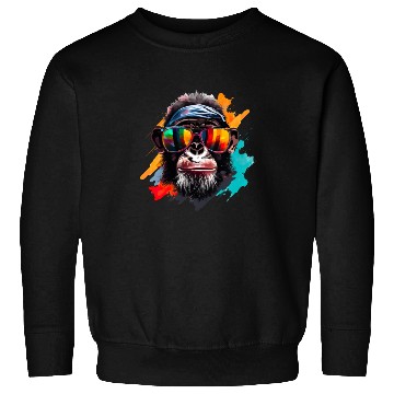 Discover Street Art Monkey Urban Rap Street Monkey Sweatshirts