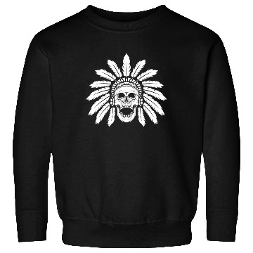 Discover Indigenous Native American Skull Skull Head Sweatshirts