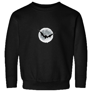 Discover Bat on the moon Sweatshirts