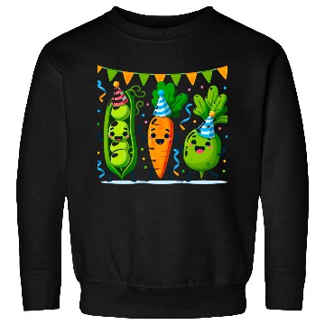 Discover Festive Vegetable Party Fun for a Vegetable eater Sweatshirts