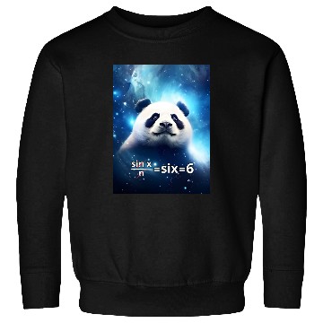 Discover Funny Math Meme - Panda In Space Sweatshirts