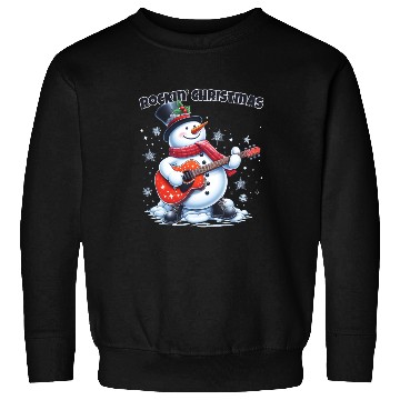 Discover Merry Rockin' Christmas Snowman Sweatshirts
