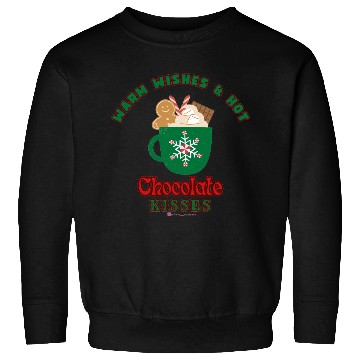 Discover Warm Wishes & Hot Chocolate Kisses Greetings Sweatshirts