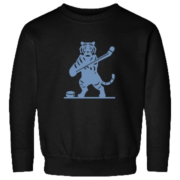 Discover Tiger Hockey Player Silhouette Sweatshirts
