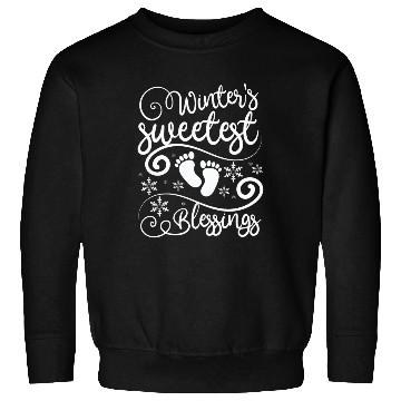 Discover Becoming Mom & Dad, winters sweetest blessings Sweatshirts
