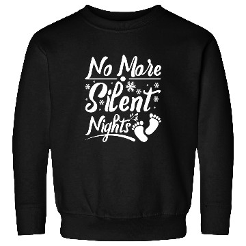 Discover Becoming Mom & Dad, No more silent nights Sweatshirts