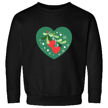 Discover Mistletoe Hearts Sweatshirts