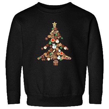 Discover Gingerbread Christmas Tree Cookie Costume Decor Sweatshirts