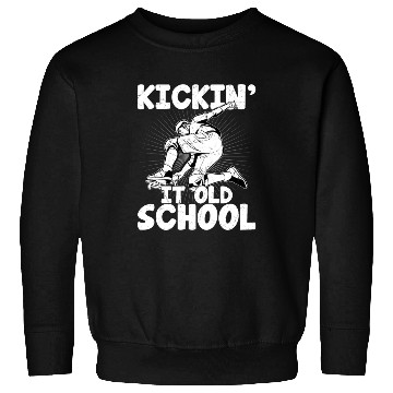 Discover Kickin' it Old School Skateboard Skater Skateboard Sweatshirts