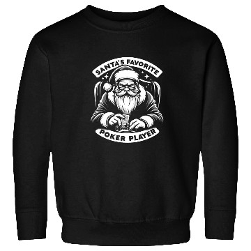 Discover Xmas Santa Claus Poker Player Sweatshirts