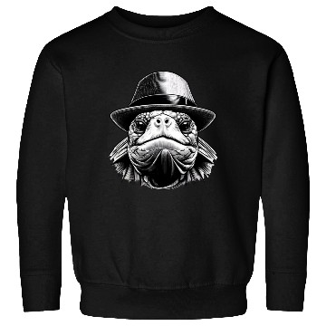 Discover A turtle with a hat, a classic look Sweatshirts