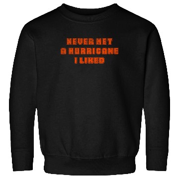 Discover Never met a hurricane I liked Sweatshirts