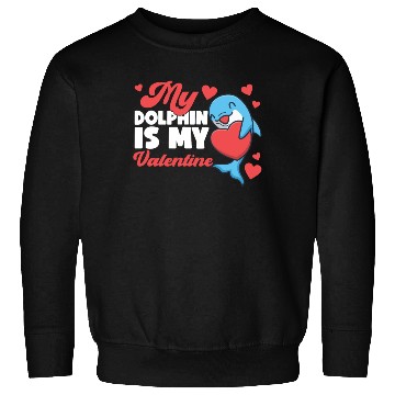 Discover Dolphin Valentines Day My Dolphin Sweatshirts