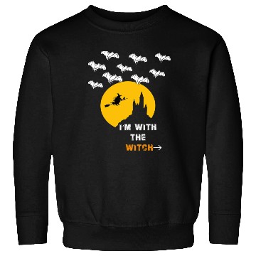 Discover i'm with the Witch Sweatshirts