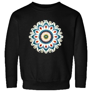 Discover Peacock Mandala Pattern Art Sweatshirts