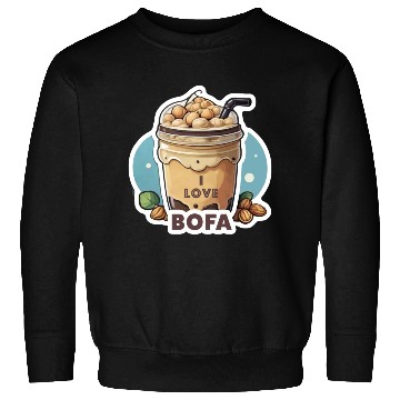 Discover Hazelnut Boba Bubble Tea - I love Bofa Deez Nuts Sweatshirts