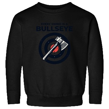 Discover Axe Throwing Axe Thrower Lumberjack Funny Bullseye Sweatshirts
