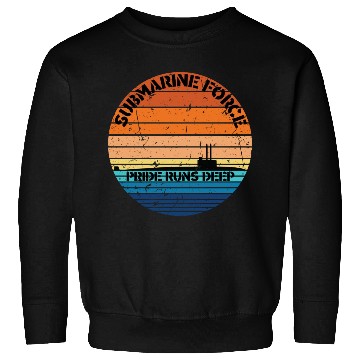 Discover Sunset Navy Submarine Force Pride Runs Deep Sweatshirts