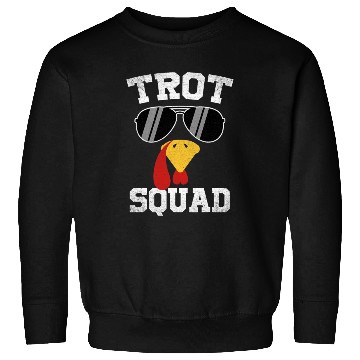 Discover Running Turkey Sunglasses Trot Squad Thanksgiving Sweatshirts