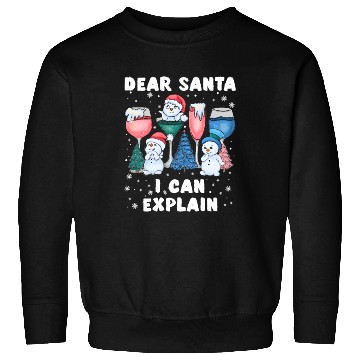 Discover Schneemann Dear Santa I can Explain Funny Sweatshirts