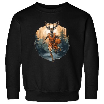Discover Basketball player deer Sweatshirts