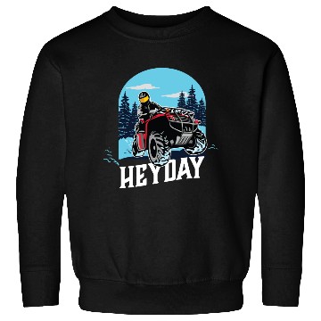 Discover ATV/Quad "Winter Riding" style logo. By "Hey Day" Sweatshirts