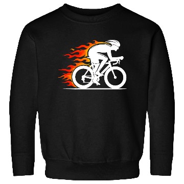 Discover White speed road cyclist Sweatshirts