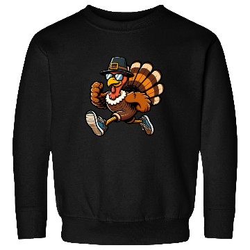 Discover Running Turkey- Turkey Trot Running Thanksgiving Sweatshirts
