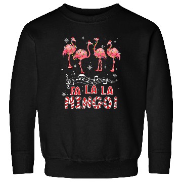 Discover Candy Cane Flamingoes Fa La La Mingo Flamingo Sweatshirts