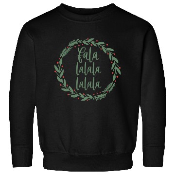 Discover Fa La La Sage Green Christmas Wreath Fun Sweatshirts