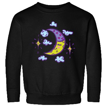 Discover Moon With Sleeping Hat With Sweatshirts