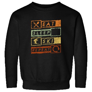 Discover Skiing Mountain Winter Vacation Apres Ski Sweatshirts