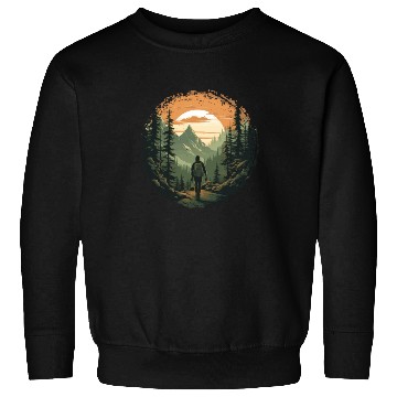 Discover Forest nature trekking adventure Sweatshirts