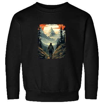 Discover Forest nature trekking adventure Sweatshirts