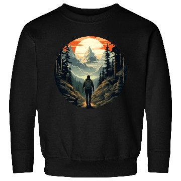 Discover Forest nature trekking adventure Sweatshirts