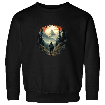 Discover Forest nature trekking adventure Sweatshirts