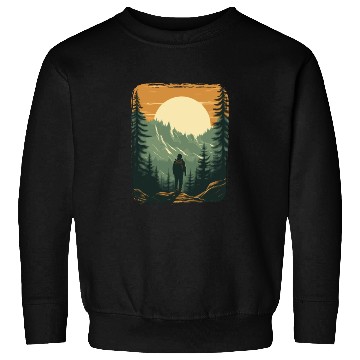 Discover Forest nature trekking adventure Sweatshirts