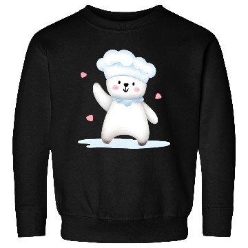 Discover White Happy Chef Bear Sweatshirts