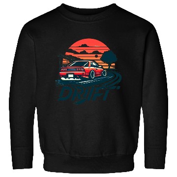 Discover Drift car in sunset Sweatshirts