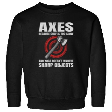 Discover Axe Throwing Lumberjack Yoga Golf Axe Thrower Sweatshirts